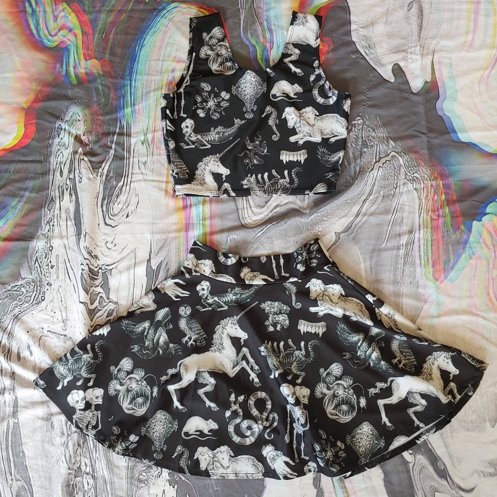 Pretty Snake Skirt and Top Set